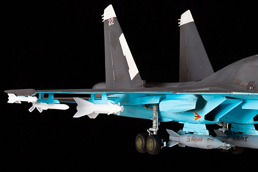 Су-34 многофункциональный истребитель-бомбардировщик воздушно-космических сил России.7298