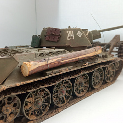 Т-34/76 с минным тралом