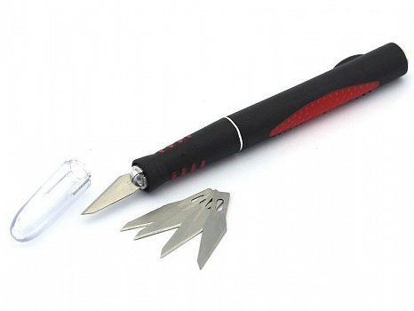 Нож с цанговым зажимом (алюминий), 6 предметов - JAS/4011