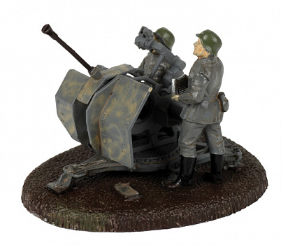 Немецкое 20-мм зенитное орудие Flak-38 с расчётом/6117