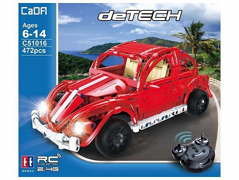 Радиоуправляемый конструктор CADA deTech ретро-автомобиль жук/c51016w