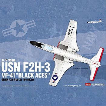 Самолет USN F2H-3 VF-41 "Black Aces"/12548