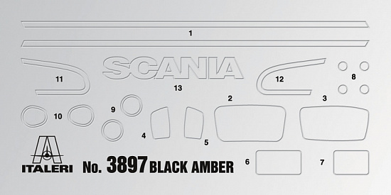 SCANIA R730 Black Amber (1:24)/3897